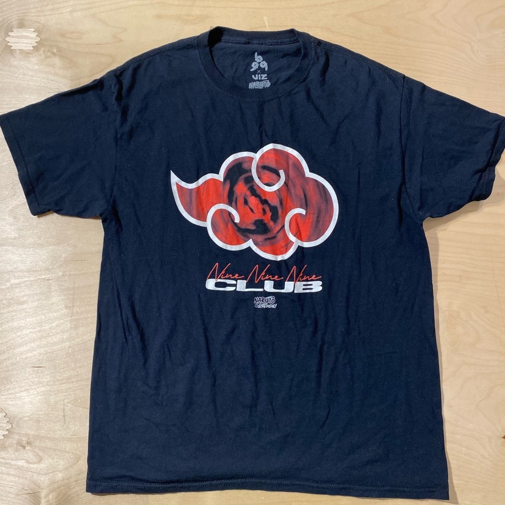 Naruto Shippuden Black Graphic T-Shirt Large (EX) - Picture 4 of 11